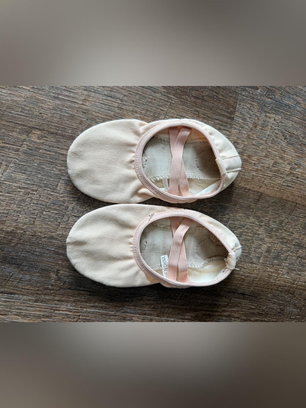Kids Size 2 Canvas Split Sole Ballet Shoes – Pink